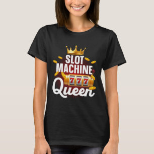 Camiseta Guay Slot Machine Queen Art Para Mujeres Chicas Ca