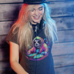 Camiseta Guay Sloth DJ Neon<br><div class="desc">Este diseño se puede personalizar eligiendo la opción Editar diseño. También puede transferir a otros artículos. Póngase en contacto conmigo en colorflowcreations@gmail.com o utilice la opción de chat en la parte superior de la página si desea tener este diseño en otro producto o necesita ayuda con este diseño. Ver más...</div>