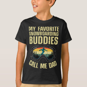 Camiseta Guay Snowboard Art Men Dad Dad Dad Snowboard Sno