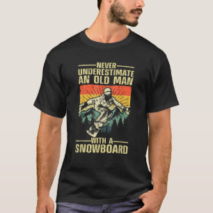 Camiseta Guay Snowboard Art Para Hombres Abuelo Dad Winter 