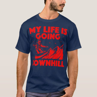 Camiseta Guay Snowboard Art Para Hombres Nieve En Snowboard