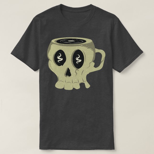 Camiseta Guay Spookll Skull Mug Vintage Style 2 (Diseño del anverso)