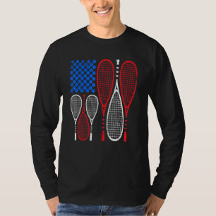 Camiseta Guay Squash Sport Tennis Bandera Estadounidense