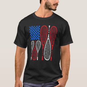 Camiseta Guay Squash Sport Tennis Bandera Estadounidense