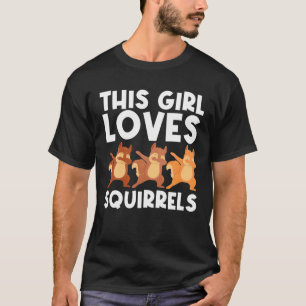 Camiseta Guay Squirrel Art Para Chicas Kid Chipmunk Prairie