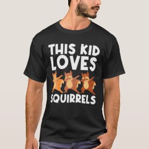 Camiseta Guay Squirrel Art Para Niños Chipmunk Prairie F