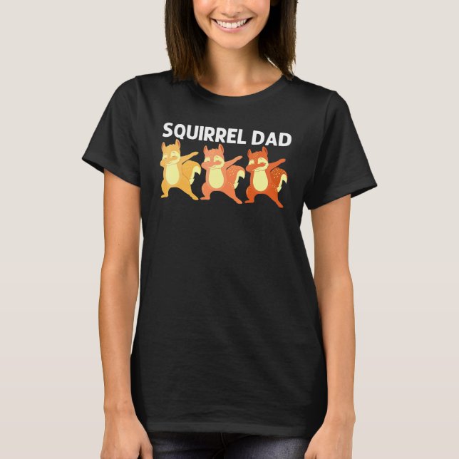 Camiseta Guay Squirrel Art Para Papá Papa Chipmunk Prairie  (Anverso)
