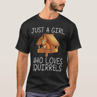 Camiseta Guay Squirrel Para Chicas Niños Chipmunk Zookeeper