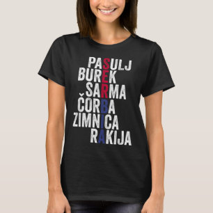 Camiseta Guay Srbija comida favorita serbia serbia