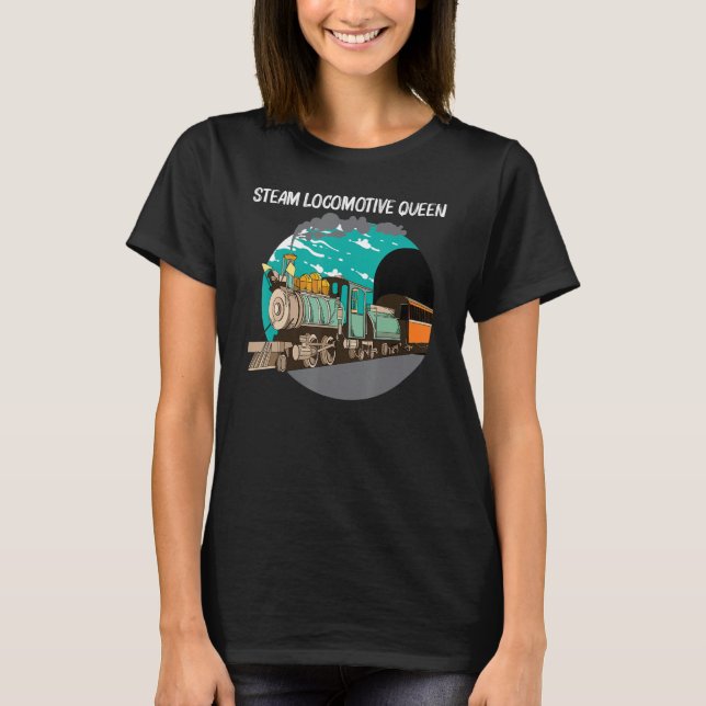 Camiseta Guay Steam Locomotive For Women Mom Railtrain (Anverso)
