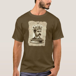 Camiseta Guay Steampunk reloj cerebro, cabeza en arte de ta