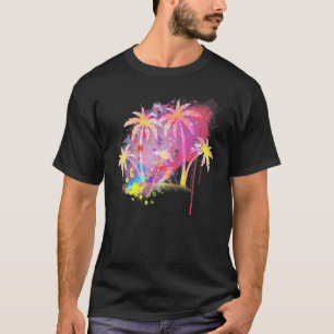 Camiseta Guay Summer Palm Trees Colorful Classic Retro 80
