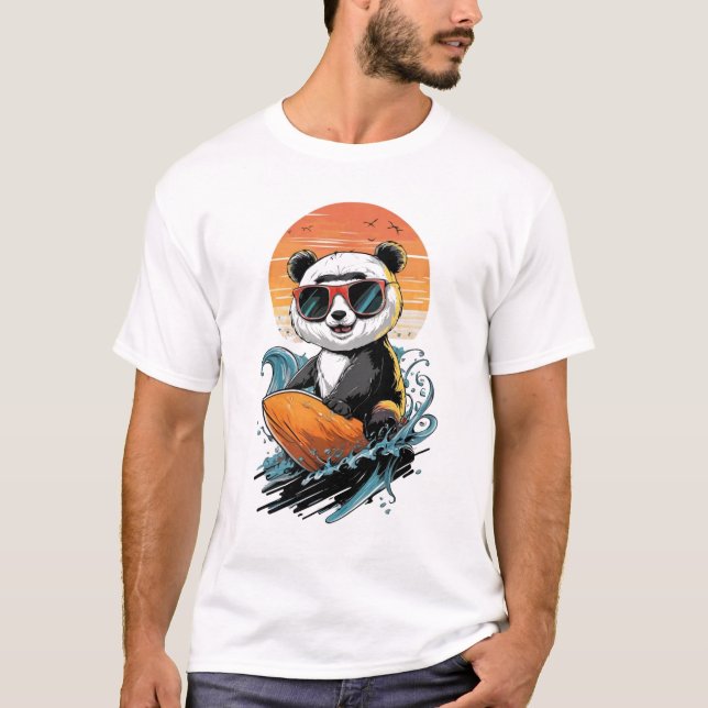Camiseta Guay Surfing Panda Bear (Anverso)