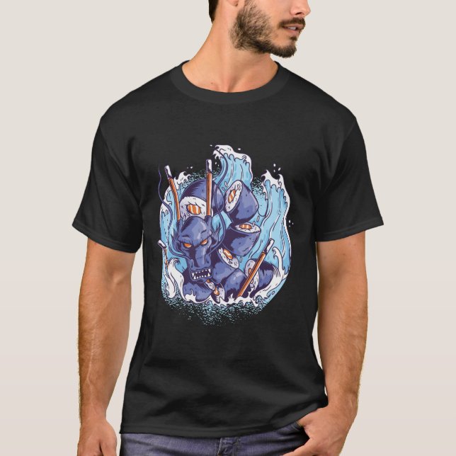 Camiseta Guay SUSHI Dragon Graphics Manga de comida japones (Anverso)
