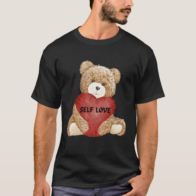 Camiseta Guay Teddy Bear Con El Corazón Teddy Selflove Self (Anverso)