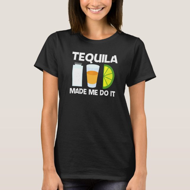 Camiseta Guay Tequila Para Hombres Mujeres Sal Lime Alcohól (Anverso)