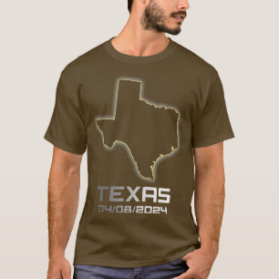 Camiseta Guay Texas América Astronomía total Eclipse solar 