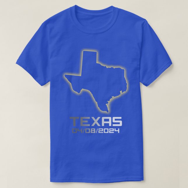 Camiseta Guay Texas América Astronomía total Eclipse solar  (Diseño del anverso)