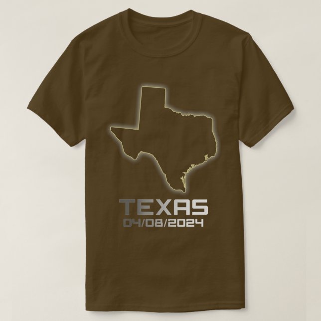 Camiseta Guay Texas América Astronomía total Solar Ecli (Diseño del anverso)