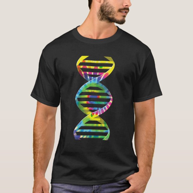 Camiseta Guay Tie Dye DNA Helix Funny Genetics Research Lov (Anverso)