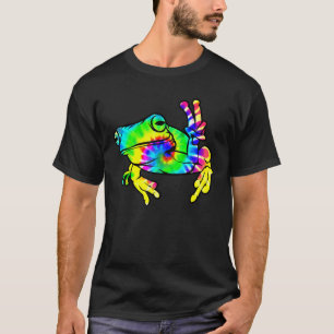 Camiseta Guay Tie Dye Peace Frog Funny Hippie Tadpole Lover