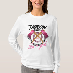 Camiseta Guay Tirar Como Un Chica Gracioso Por El Que Arroj