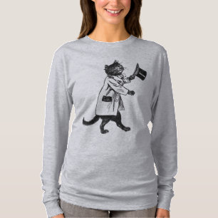 Camiseta Guay Top Hat Cat Vintage Art