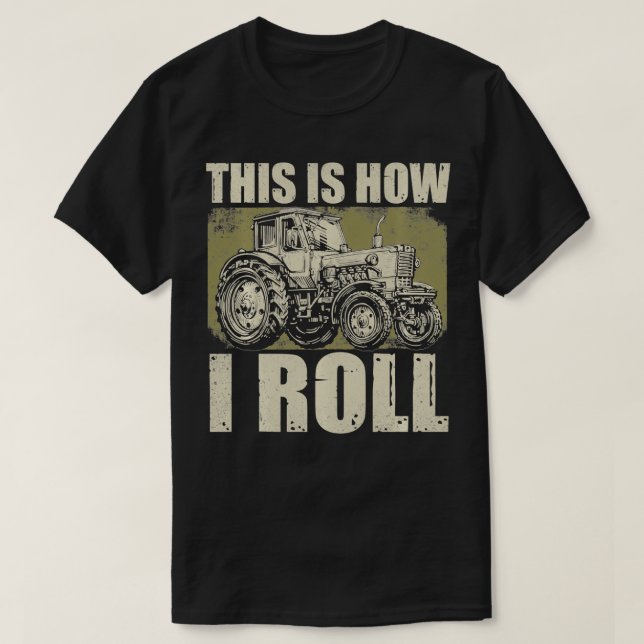 Camiseta Guay Tractor Art Para Hombres Mujeres Cultivando C (Diseño del anverso)