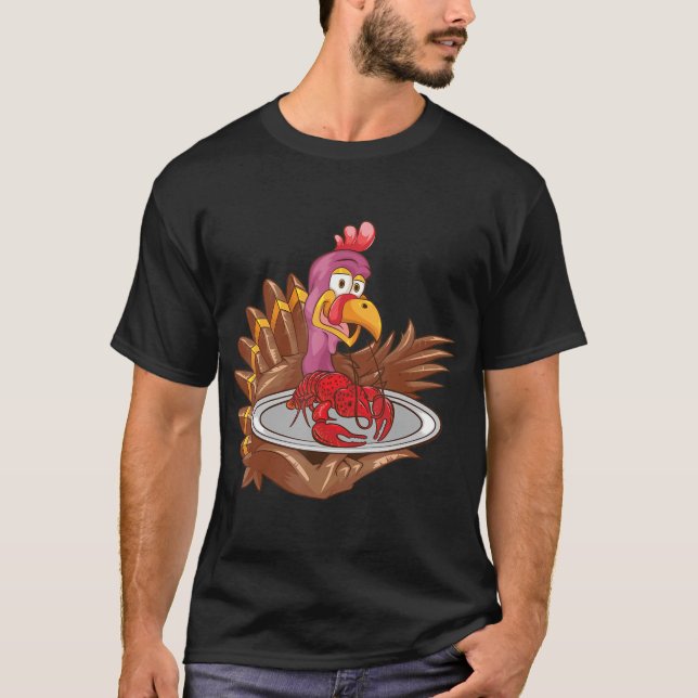 Camiseta Guay Turquía sirve comida de Acción de Gracias par (Anverso)