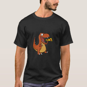 Camiseta Guay Tyrannosaurus Rex Dinosaur Eating Pizza