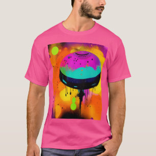 Camiseta Guay Ufo Art. Colorido Vibrante Arte Extranjero.