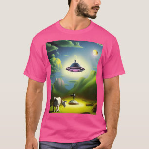 Camiseta Guay Ufo Art. Vibrante Arte Extranjero