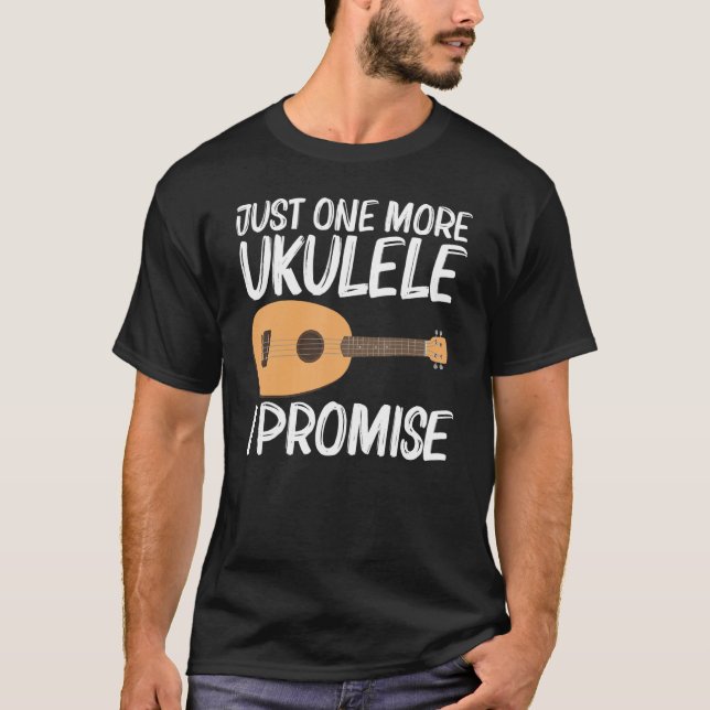 Camiseta Guay Ukulele Para Hombres Instrumento Musical Feme (Anverso)