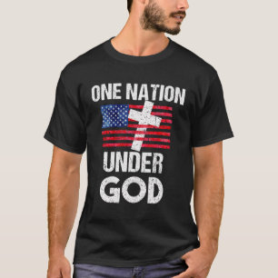 Camiseta Guay Una Nación Bajo Dios Divertido La Cruz De La 
