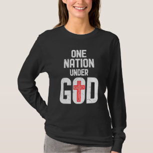 Camiseta Guay Una Nación Bajo La Religión De Dios La Cruz R