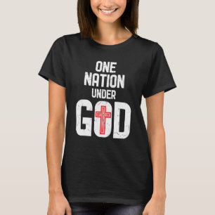 Camiseta Guay Una Nación Bajo La Religión De Dios La Cruz R