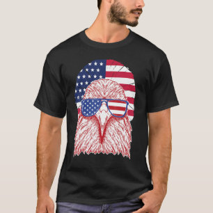 Camiseta Guay Usa Patriotic American Eagle Glasses Uu Ameri