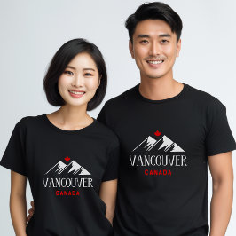Camiseta Guay Vancouver Canada Mountains Maple Dark