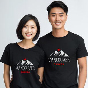 Camiseta Guay Vancouver Canada Mountains Maple Dark