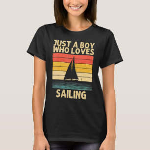 Camiseta Guay Vela Para Niños Boys Navegando En Barco Náuti
