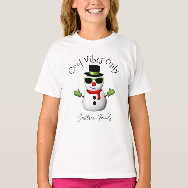 Camiseta Guay Vibes únicamente a la familia de Personalizad (Anverso)
