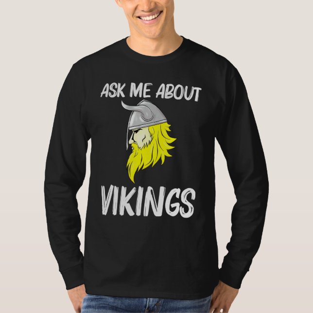 Camiseta Guay Viking For Men Mujeres Nórdicas De Cascos De  (Anverso)