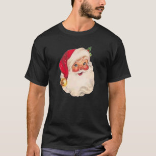 Camiseta Guay Vintage Christmas Santa Claus Face Xmas Gitts