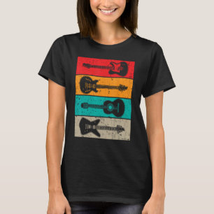 Camiseta Guay Vintage Guitar Player Art Para Hombres Guita
