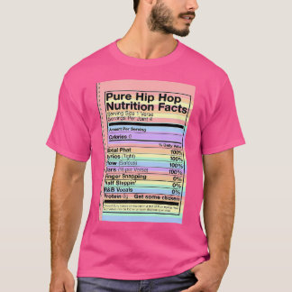 Camiseta Guay Vintage Pure Hip Hop Nutrition Facts Gift