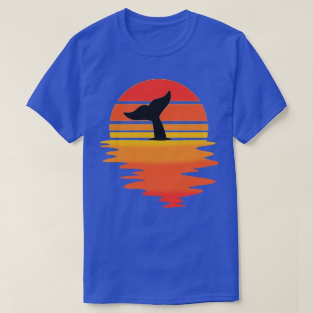Camiseta Guay Vintage Whale Water Sunset Retro Sea (Diseño del anverso)