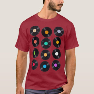 Camiseta Guay Vinyl Record Álbumes DJ Music Lover Retro