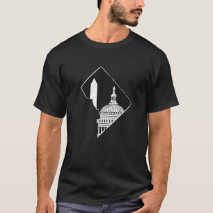 Camiseta Guay Washington D.C. Con El Monumento Y El Capitol