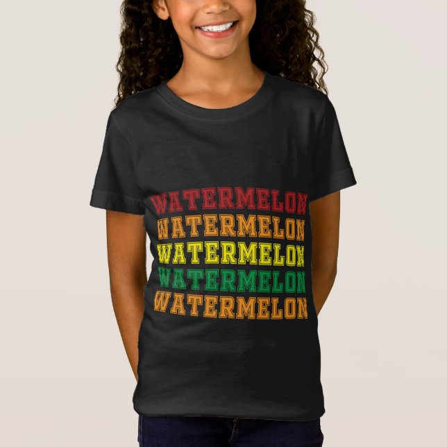 Camiseta Guay Watermelon Lettering Design Summer Watermelon (Anverso)