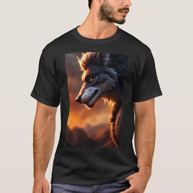 Camiseta Guay Werewolf Furry Therian Art (Anverso)